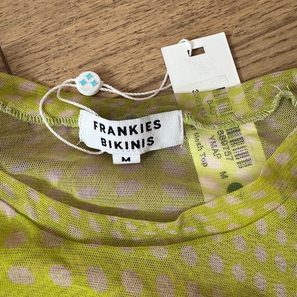 Frankie's Bikinis Lime Green Sheer Top - Picture 2 of 3